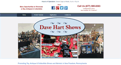 Desktop Screenshot of davehartshows.com