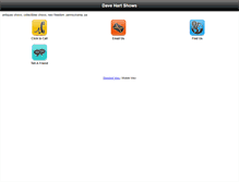 Tablet Screenshot of davehartshows.com
